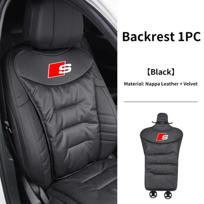 Audi Seat Covers | Universal Front & Rear Cushion Protectors - Cushion Mocha Brown