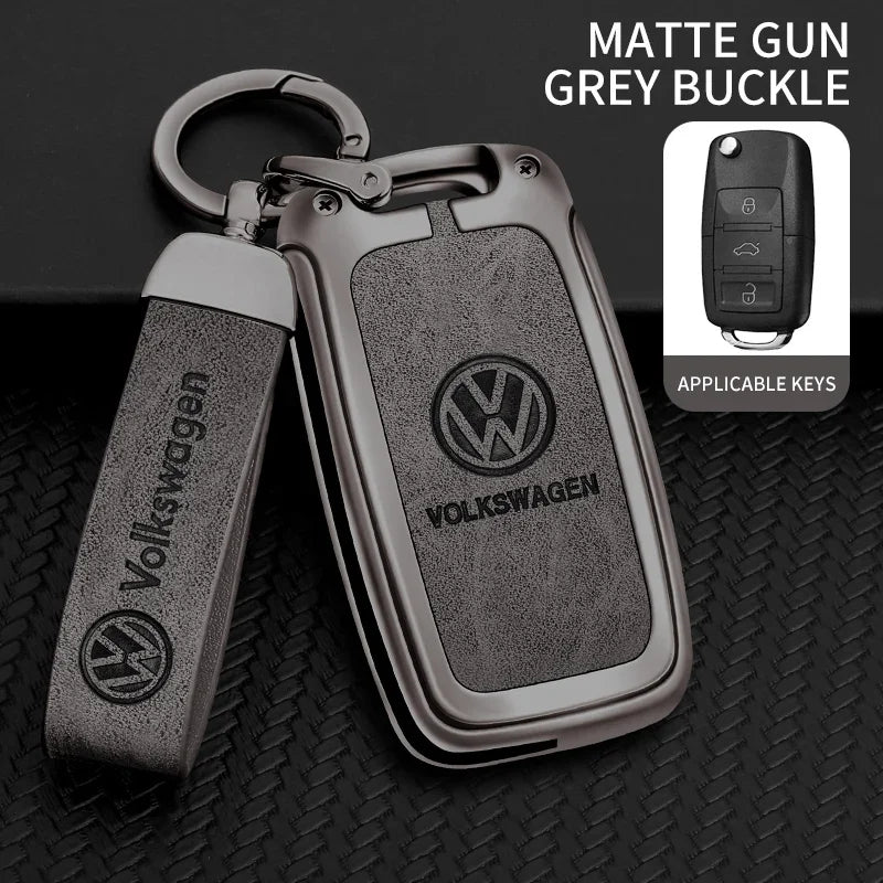 VW Polo Tiguan Golf Jetta Beetle Zinc Alloy TPU Key Case Cover