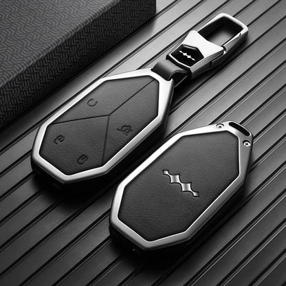 BYD Ti7 Zinc Alloy Smart Key Fob Cover - VDFCB-A Black Buckle