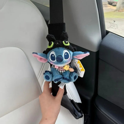 Stitch Car Seat Belt Cover Disney Cartoon Kawaii Plush Pad