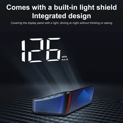 Car HUD GPS Digital Speedometer – Head-Up Display Windshield Projector - White