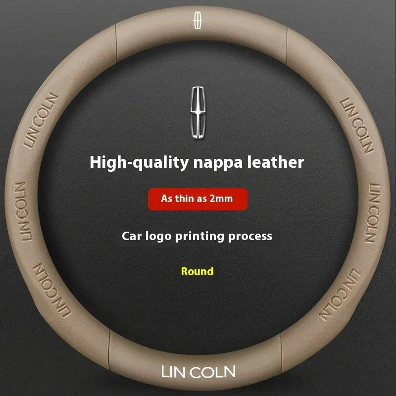 Lincoln Leather Steering Wheel Cover