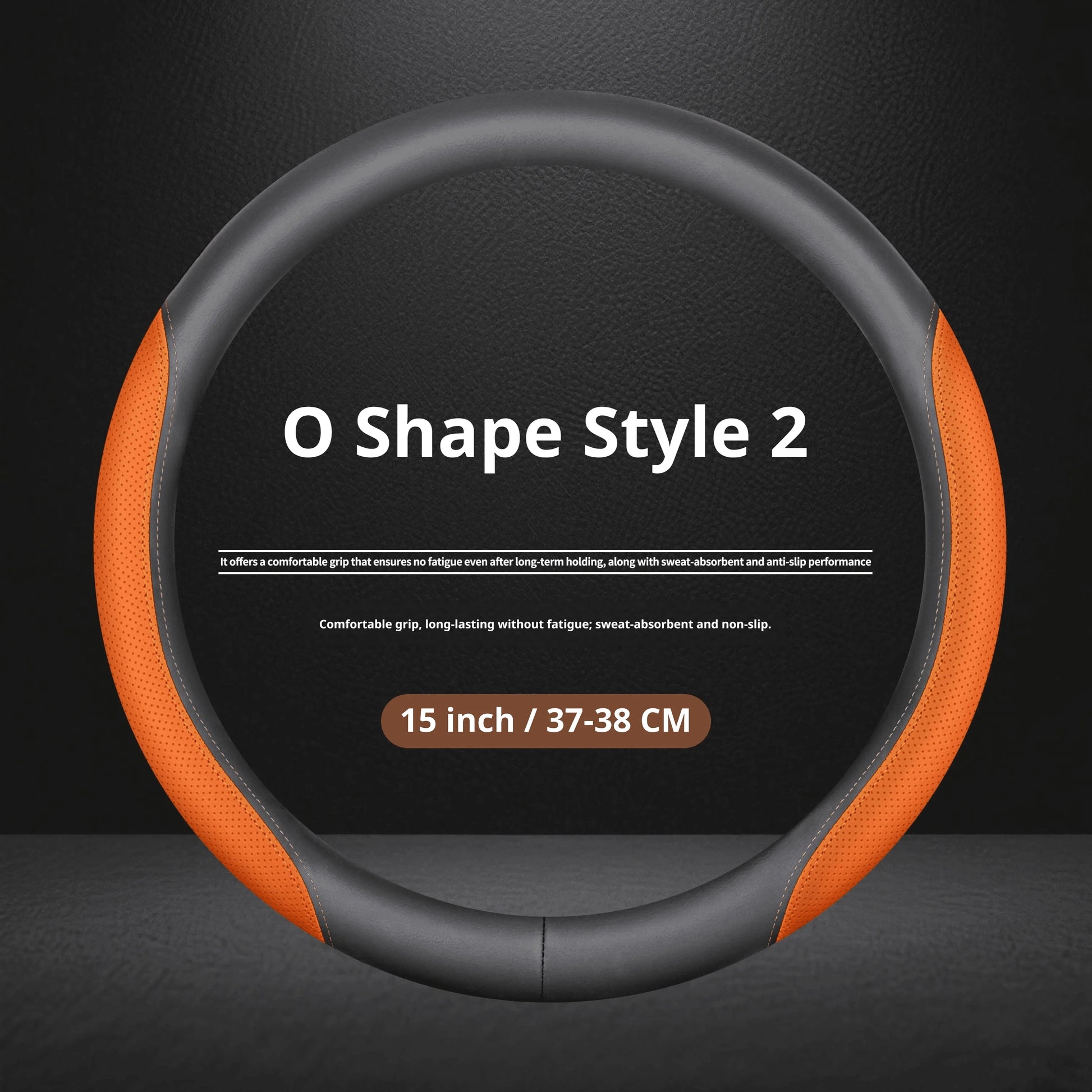 Jetour Nappa Leather Steering Wheel Cover - Round Shape / Style 2