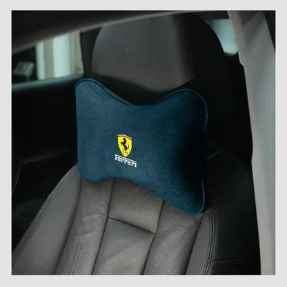 Ferrari Suede Neck Pillow - Blue