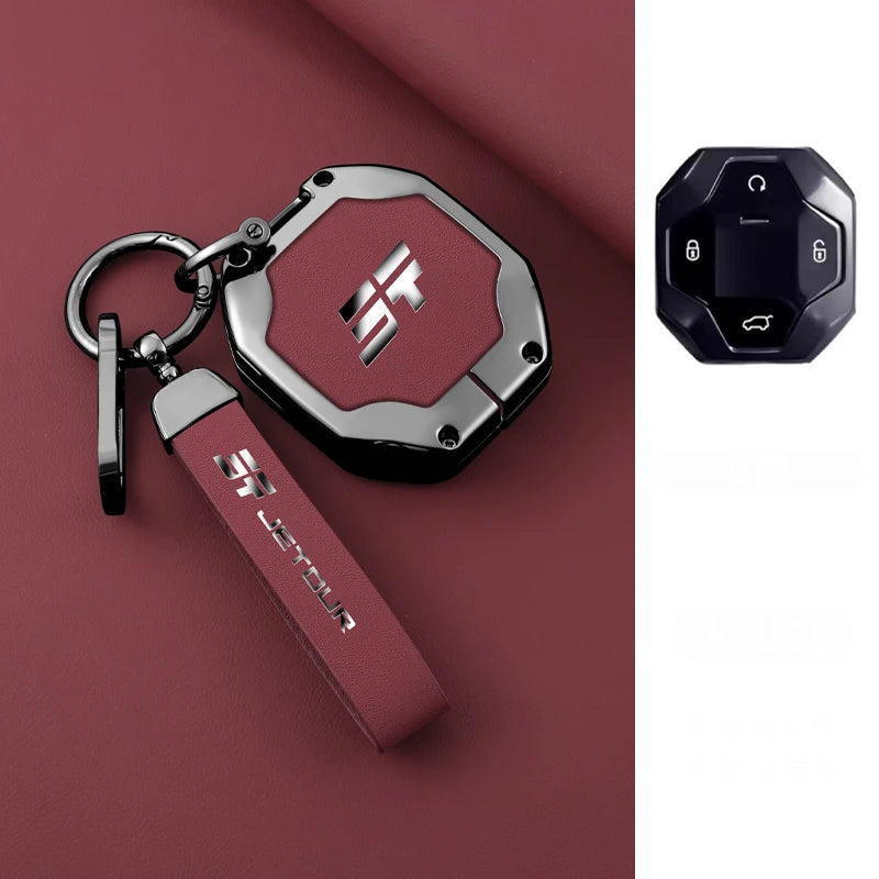 Chery Jetour Traveler 2023-2024 Zinc Alloy TPU Key Case Cover