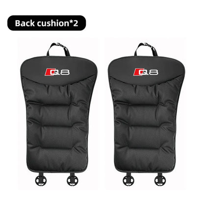 Leather Car Seat Cover Universal Four Seasons Car Front/Rear Seat Cushion for Audi Q3 Q7 Q8 TT Chair Protector Pad Accessories