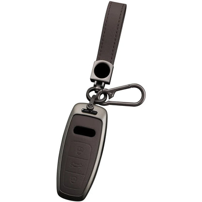 Zinc Alloy Leather Car Key Case Cover Audi A3 8P 8V 8L S3 RS3