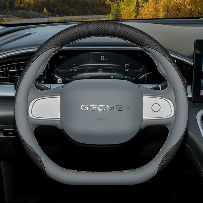 Geely EX2 Nappa Leather Steering Wheel Cover – 34 cm