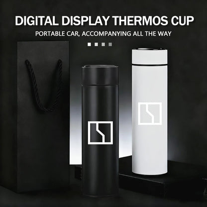 Stainless Steel Car Thermos Bottle with Temperature Display Zeekr 001 009 007