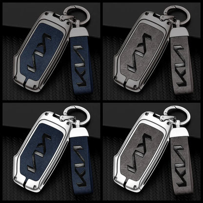 KIA Leather Alloy Remote Key Case Cover