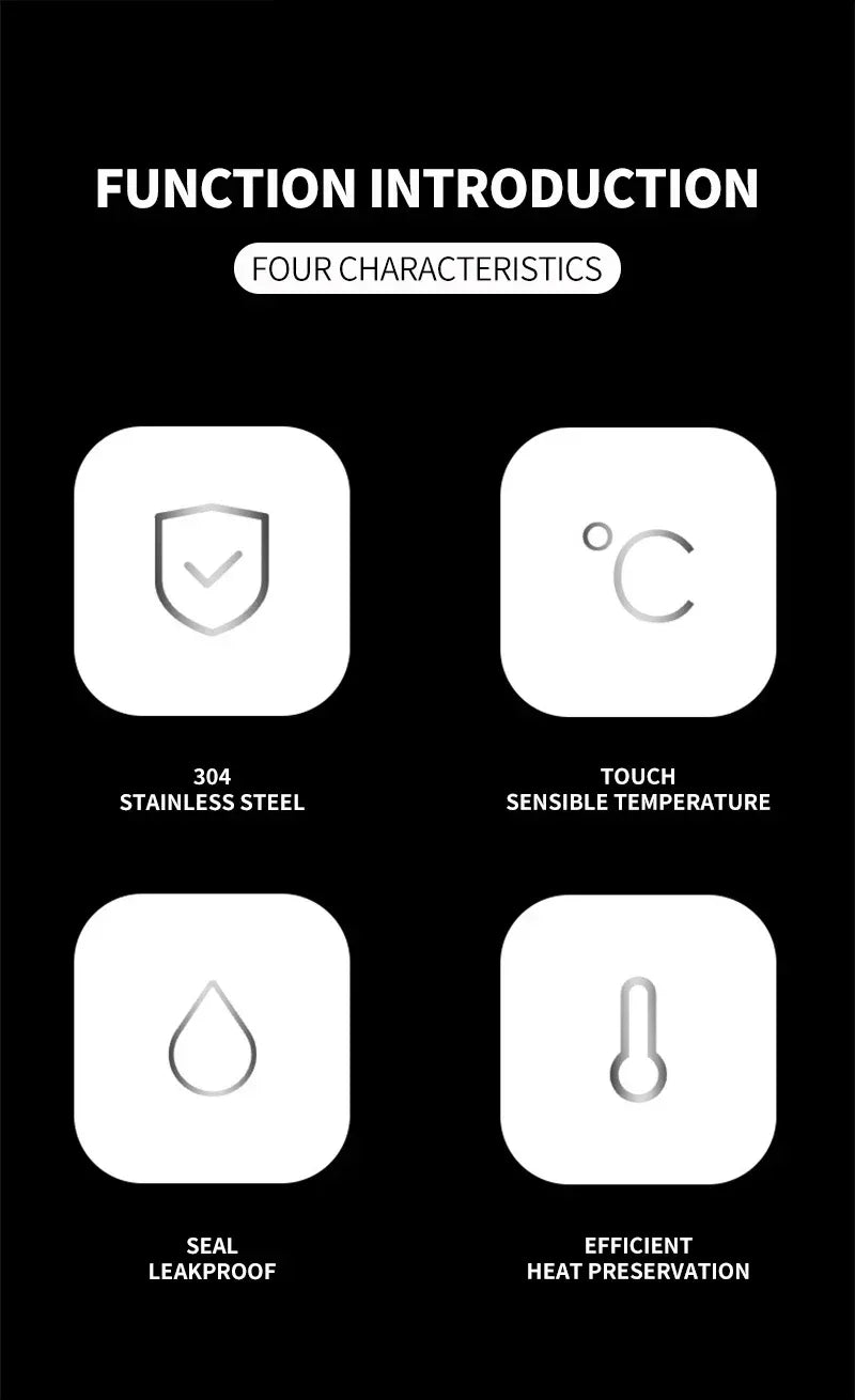 Renault Smart Thermos Bottle 500ml - Black