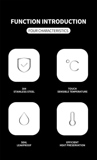 Renault Smart Thermos Bottle 500ml - Black