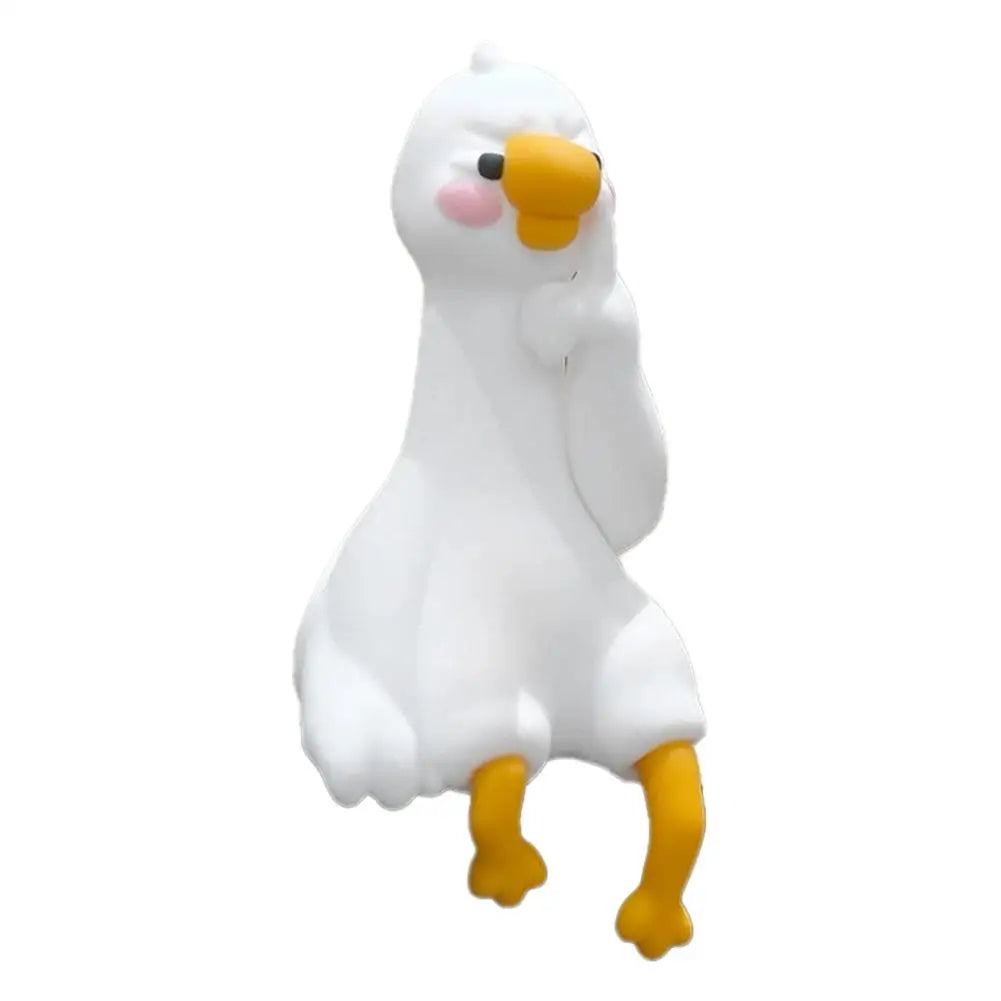Resin Mini Goose Figurines for Car Dashboard & Desk Decor