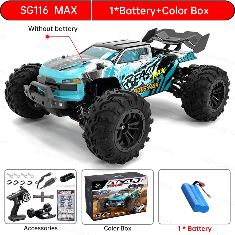 RC 4WD Drift Car, High-Speed Racing (80/40KMH) - SG116 PRO 1B FB