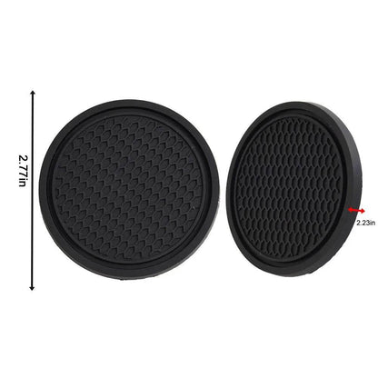2pcs Universal Anti-Slip Car Cup Holder Insert Coasters - 