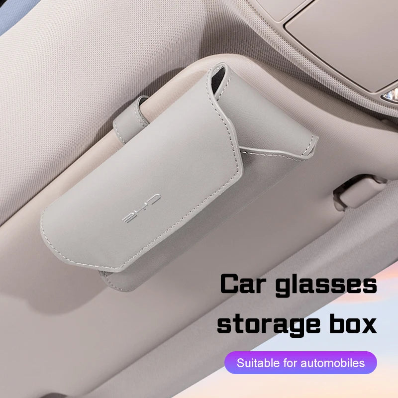 BYD Song Plus Atto 3 Han Tang Qin Leather Car Sunglasses Holder Clip
