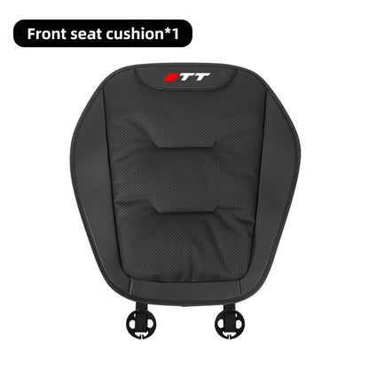 Leather Car Seat Cover Universal Four Seasons Car Front/Rear Seat Cushion for Audi Q3 Q7 Q8 TT Chair Protector Pad Accessories