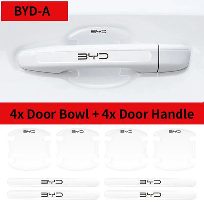 8pcs Door Handle Anti Collision Stickers for BYD Atto 3 Yuan Plus