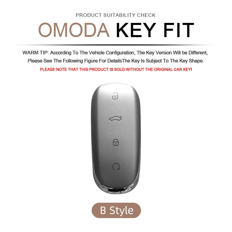 Zinc Alloy Leather Car Key Case Chery Omoda C7 2025 2026 Cover