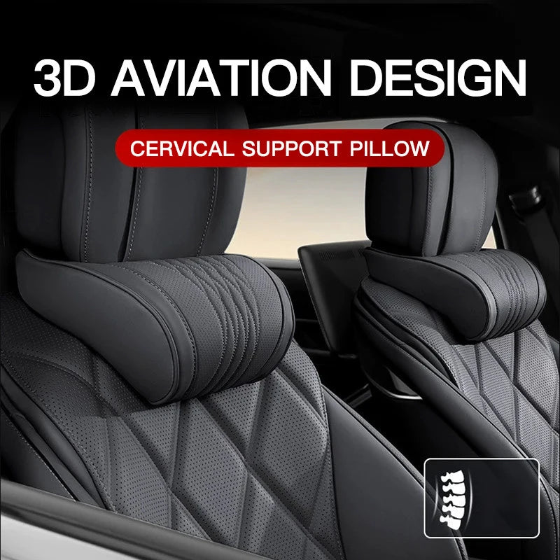 Universal Adjustable Car Headrest & Lumbar Pillow
