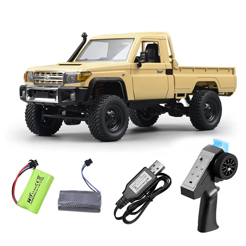MN82 Series RC Pickup Truck – 4WD Off-Road Climbing Car - MN82 Red-1B