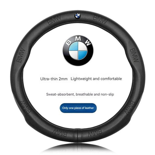 BMW Carbon Fiber Suede Leather Steering Wheel Cover for M Series X1 X3 X5 X6 E39 E46 E87 E90 E92 F10 F15 F25 F30