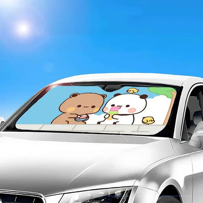 Bubu Dudu Universal Car Sunshade Windscreen Folding Visor Cover - A