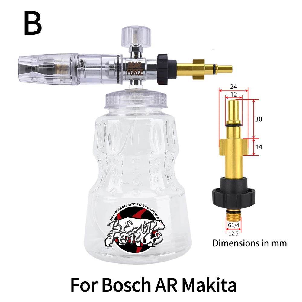 Aluminum Foam Lance Nozzle for Pressure Washers – Heavy-Duty Car Wash Foam Maker for Karcher, Bosch, Michelin, Elitech & More - For Daewoo Bort