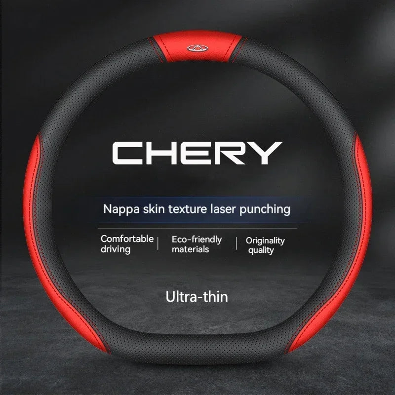 Chery Suede Leather Steering Wheel Cover