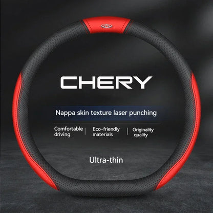 Chery Suede Leather Steering Wheel Cover