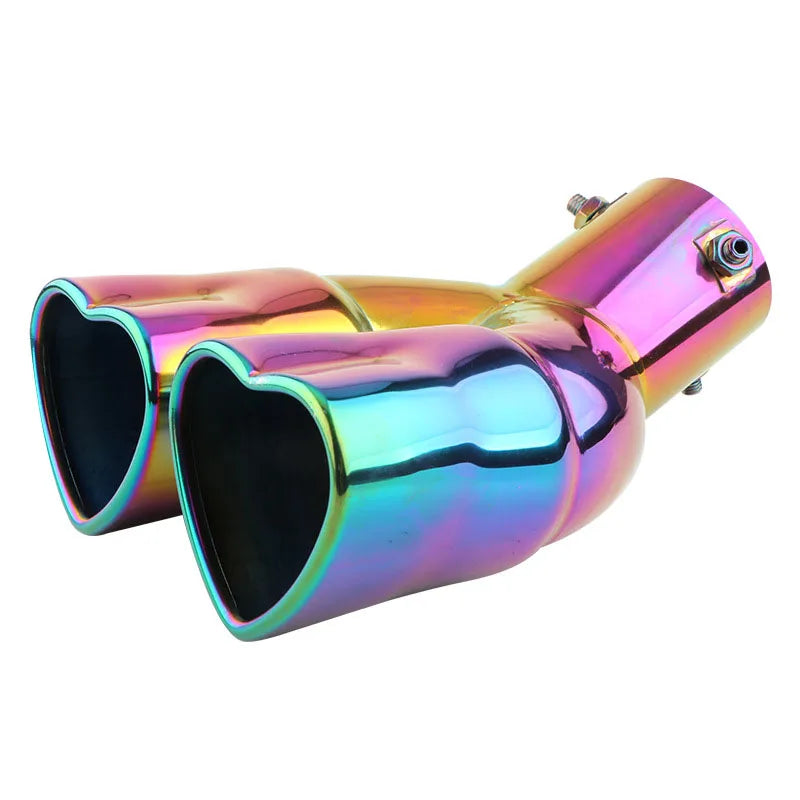63mm Stainless Steel Exhaust Tip with Colorful Muffler Finish