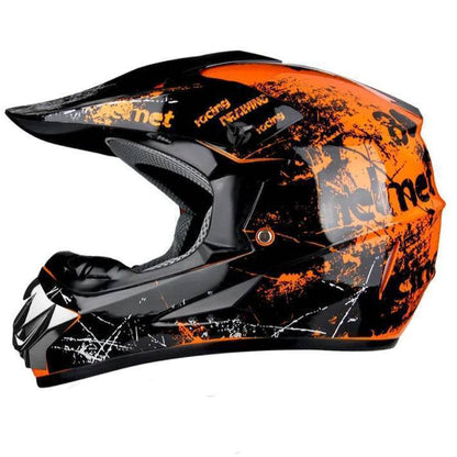 Professional Off-Road Motorcycle Helmet – DOT Certified MX/DH Racing Helmet - YH / S