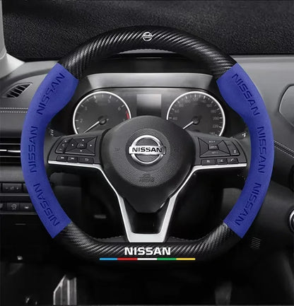 Nissan Carbon Fiber Suede Steering Wheel Cover
