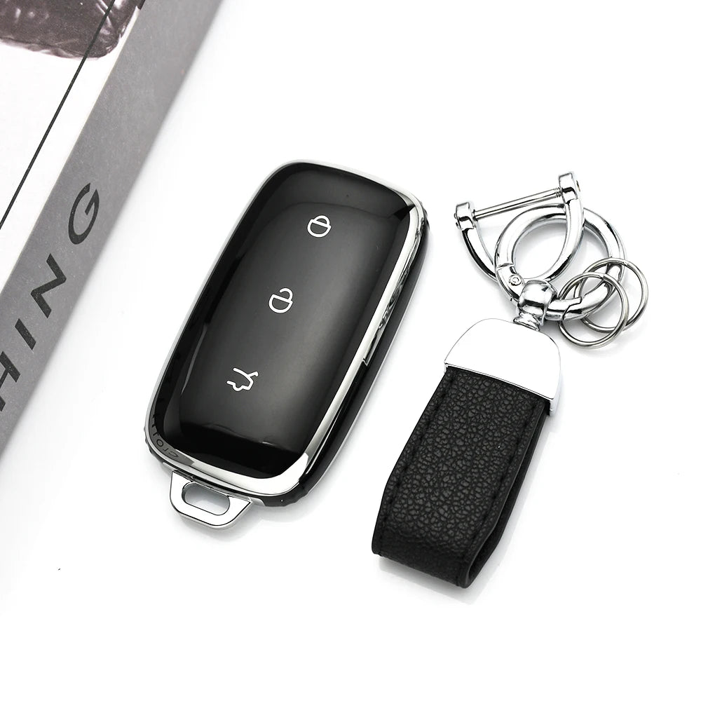 TPU Car Key Case Shell Fob Cover For Geely Galaxy EX5 E5 Proton