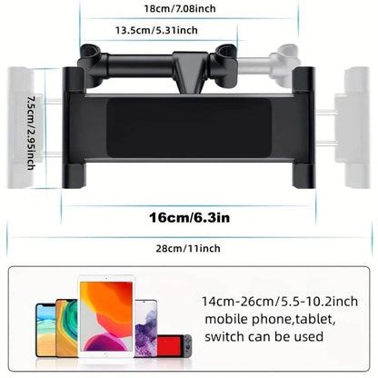 Car Headrest Tablet Holder – Adjustable Mount for iPad, Samsung & All Tablets - 