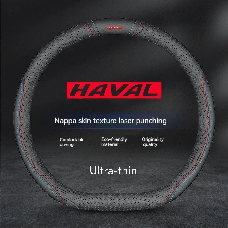 Haval Suede Leather Steering Wheel Cover Anti-Slip Grip