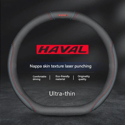 Haval Suede Leather Steering Wheel Cover Anti-Slip Grip