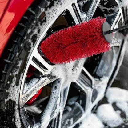 45cm Soft Bristle Car Wheel & Tire Cleaning Brush – Non-Scratch Rim Detailing Tool - 