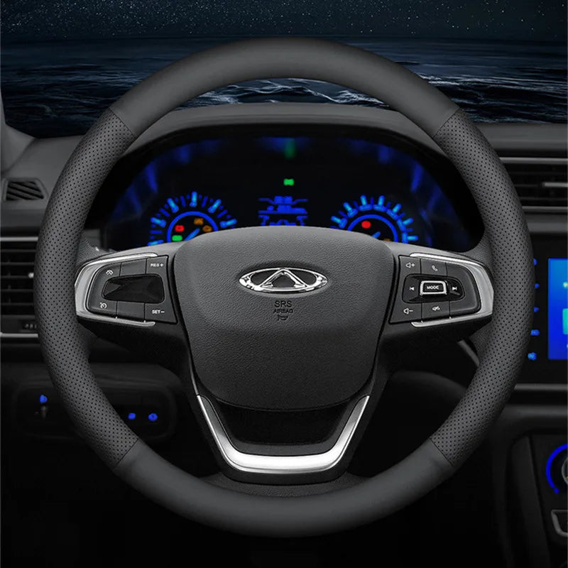 Ultra-Thin Leather Universal Steering Wheel Cover
