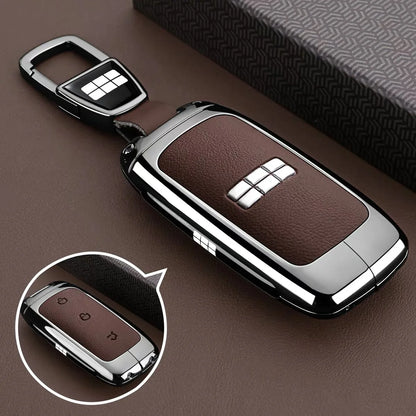 Zinc Alloy Leather Key Case Cover for Geely Galaxy EX5 E5 L6 L7