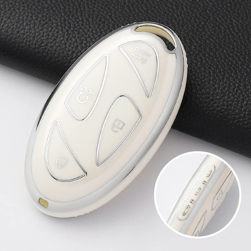 Soft TPU Key Case Cover Shell Hyundai Ionic 6 Grandeur GN7 Kona EV