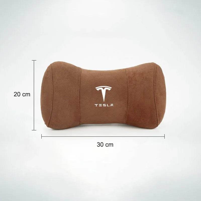 Tesla Suede Headrest Pillow - Green