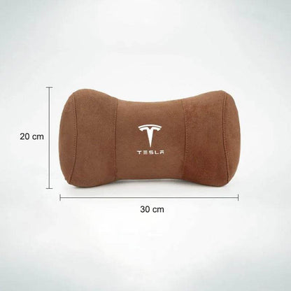 Tesla Suede Headrest Pillow - Green