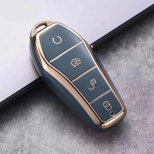 BYD Atto 3 Han EV Dolphin TPU Key Case Cover - 4 Button Protection
