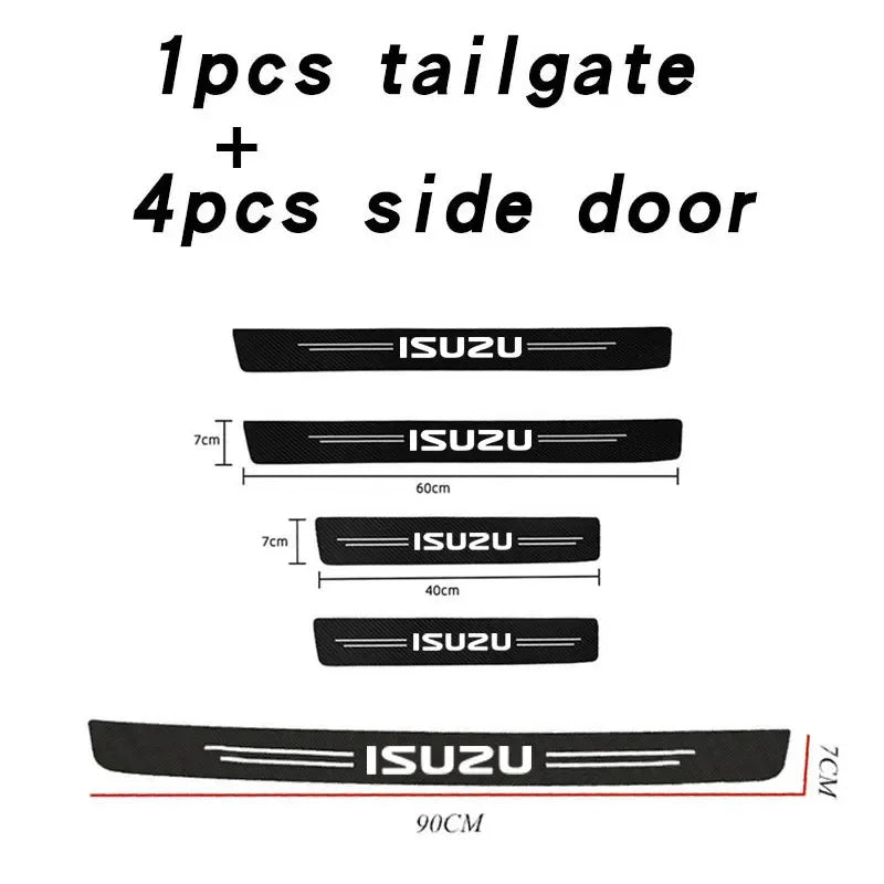 Isuzu Door Sill Protective Sticker Tape - 5pcs