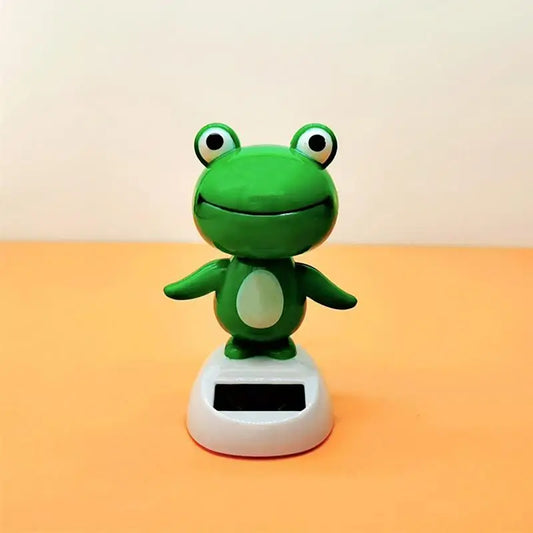 Cute Frog Solar Bobblehead – Solar Powered Shaking Head Car Ornament