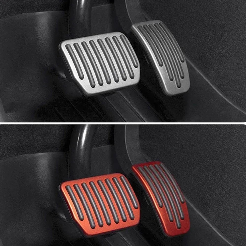 Aluminum Foot Pedal Covers for Tesla Model Y, 3 & Highland