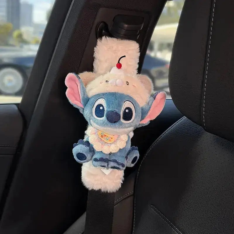 Stitch Car Seat Belt Cover Anime Cartoon Shoulder Pad