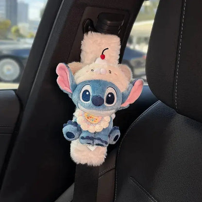 Stitch Car Seat Belt Cover Anime Cartoon Shoulder Pad
