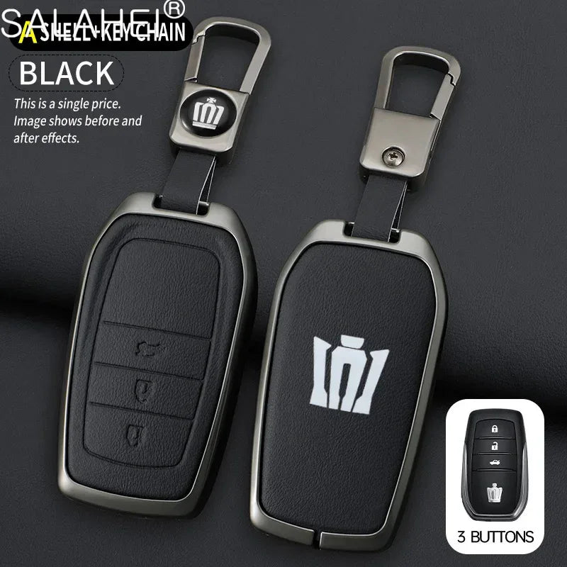 Toyota Key Cover - Zinc Alloy Case - B-black keychain